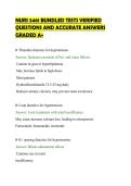 NURS 5461 BUNDLED TESTS VERIFIED&NewLine;QUESTIONS AND ACCURATE ANSWERS&NewLine;GRADED A&plus;