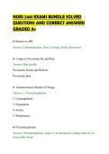 NURS 5461 EXAMS BUNDLE SOLVED&NewLine;QUESTIONS AND CORRECT ANSWERS&NewLine;GRADED A&plus;
