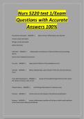 Nurs 5220 test 1&sol;Exam&NewLine;Questions with Accurate&NewLine;Answers 100&percnt;
