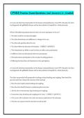 CPNRE Practice Exam Questions And Answers &lpar;A&plus; Graded&rpar;
