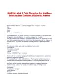 BIOS 256 - Week 5&colon; Fluid&comma; Electrolyte&comma; And Acid-Base Balancing Exam Questions With Correct Answers