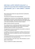 KBN EXAM &vert;LATEST UPDATED 2026&sol;2027 &vert;A COMPLETE SOLUTION WITH VERIFIED QUESTIONS AND ANSWERS &vert;GET IT 100&percnt; CORRECT &vert;GRADED A&plus; 
