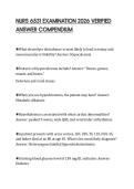 NURS 6531 EXAMINATION 2026 VERIFIED&NewLine;ANSWER COMPENDIUM&NewLine;