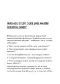 NURS 6531 STUDY GUIDE 2026 MASTER&NewLine;SOLUTION DIGEST&NewLine;