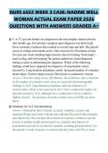 NURS 6552 WEEK 3 CASE&colon; NADINE WELL&NewLine;WOMAN ACTUAL EXAM PAPER 2026&NewLine;QUESTIONS WITH ANSWERS GRADED A&plus;