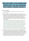 NURS 6552 WEEK 3 CASE&colon; NADINE WELL&NewLine;WOMAN FINAL TEST 2026 QUESTIONS&NewLine;WITH CORRECT ANSWERS GRADED A&plus;