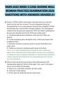 NURS 6552 WEEK 3 CASE&colon; NADINE WELL&NewLine;WOMAN PRACTICE EXAMINATION 2026&NewLine;QUESTIONS WITH ANSWERS GRADED A&plus;