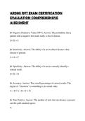 ARDMS RVT EXAM CERTIFICATION&NewLine;EVALUATION COMPREHENSIVE&NewLine;ASSESSMENT