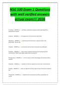 NSG 530 Exam 1 Questions&NewLine;with well verified answers&NewLine;actual exam&excl;&excl;&excl; 2026
