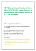 ATI PN Comprehensive Predictor Exit Exam 2026&sol;2027 &vert; 180 NGN Practice Questions with Answers & Detailed Rationales &vert; Forms A&comma; B & C