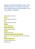 INDIANA FOR-HIRE ENDORSEMENT EXAM &vert;LATEST UPDATED 2026&sol;2027 &vert;A COMPLETE SOLUTION WITH VERIFIED QUESTIONS AND ANSWERS &vert;GET IT 100&percnt; CORRECT &vert;GRADED A&plus; 