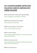NYC CUSTODIAN ENGINEER CERTIFICATION&NewLine;EVALUATION COMPLETE QUESTIONS WITH&NewLine;VERIFIED SOLUTIONS&NewLine;