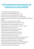 FCTC&comma; 2026&sol;2027&comma; Comprehensive Exam Questions and Verified Answers