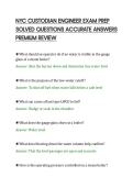 NYC CUSTODIAN ENGINEER EXAM PREP&NewLine;SOLVED QUESTIONS ACCURATE ANSWERS&NewLine;PREMIUM REVIEW