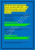 HESI RN Exit Exam Comprehensive Practice Test Bank 2026&ndash;2027 &vert; 1&comma;050 NCLEX-Style Questions with Correct Answers and Detailed Rationales &vert;&vert;newest&excl;&excl;