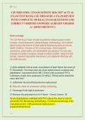 CJE MED SURG 1 EXAM NEWEST 2026&sol; 2027 ACTUAL &NewLine;EXAM TEST BANK&vert; CJE MED-SURG 1 EXAM REVIEW &NewLine;WITH COMPLETE 350 REAL EXAM QUESTIONS AND &NewLine;CORRECT VERIFIED ANSWERS&sol; ALREADY GRADED &NewLine;A&plus; &lpar;MOST RECENT&excl;&excl;&rpar; 