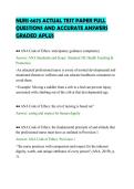 NURS 6675 ACTUAL TEST PAPER FULL&NewLine;QUESTIONS AND ACCURATE ANSWERS&NewLine;GRADED APLUS