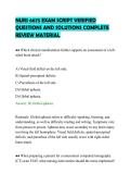 NURS 6675 EXAM SCRIPT VERIFIED&NewLine;QUESTIONS AND SOLUTIONS COMPLETE&NewLine;REVIEW MATERIAL