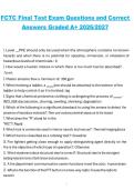 FCTC&comma; 2026&sol;2027&comma; Final Test Exam Questions and Correct Answers
