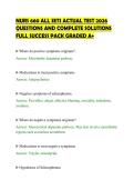 NURS 660 ALL SETS ACTUAL TEST 2026&NewLine;QUESTIONS AND COMPLETE SOLUTIONS&NewLine;FULL SUCCESS PACK GRADED A&plus;