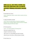 NURS 660 ALL SETS FINAL PAPER 2026&NewLine;PRACTICE QUESTIONS AND ACCURATE&NewLine;ANSWERS PREMIUM RESOURCE GRADED&NewLine;A&plus;