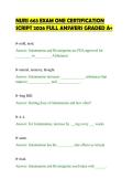 NURS 663 EXAM ONE CERTIFICATION&NewLine;SCRIPT 2026 FULL ANSWERS GRADED A&plus;