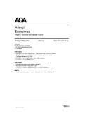 AQA A Level Economics Paper 1 2026 questions