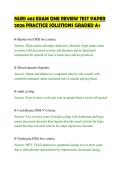 NURS 663 EXAM ONE REVIEW TEST PAPER&NewLine;2026 PRACTICE SOLUTIONS GRADED A&plus;