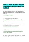 NURS 1871 EXAM 1 UPDATED QUESTIONS&NewLine;AND ANSWERS FULL SOLUTION REVIEW&NewLine;MATERIAL&NewLine;