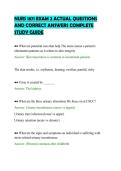 NURS 1871 EXAM 2 ACTUAL QUESTIONS&NewLine;AND CORRECT ANSWERS COMPLETE&NewLine;STUDY GUIDE&NewLine;