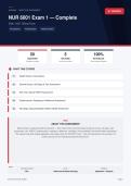 NUR 6001 Exam 1 Nursing Advanced Practice Comprehensive Graduate 2026&sol;2027 &ndash; Questions and Answers &vert; 100&percnt; Verified &vert; Detailed Rationales &ndash; Pass Guaranteed &ndash; A&plus; Graded 