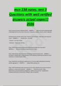 mcn 538 notes&colon; test 3&NewLine;Questions with well verified&NewLine;answers actual exam&excl;&excl;&excl;&NewLine;2026