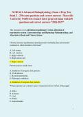 NURS 611 Advanced Pathophysiology Exams 1&comma; 2&comma; 3 & 4 Prep Bundle with real exam questions and correct answers review&sol; Maryville University NURS 611 Exams 1-4 latest prep test banks 1-4 with 1500&plus; questions and correct answers 2026-2027
