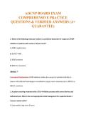 AOCNP BOARD EXAM&NewLine;COMPREHENSIVE PRACTICE&NewLine;QUESTIONS & VERIFIED ANSWERS &lpar;A&plus;&NewLine;GUARANTEE&rpar;