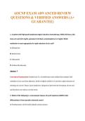 AOCNP Exam Compilations with Complete & Verified Solutions
