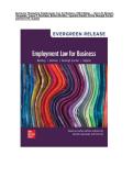 Instructor Manual For Employment Law for Business 10th Edition &vert; Dawn D&period; Bennett-Alexander & Laura P&period; Hartman &vert; ISBN 9781260734270