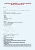 ECPI BIO 111&colon; Exam Chapter 8&comma;9&comma;10&comma;11 Verified Exam Questions and&NewLine;Answers Latest update 2026&sol;2027