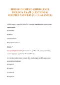 BIOD 101 Exam Compilations with Complete & Verified Solutions