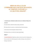 BIOD 101 Exam Compilations with Complete & Verified Solutions
