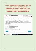 ATI CAPSTONE PHARMACOLOGY 1 NEWEST 2026 &NewLine;ACTUAL EXAM&vert; RN ATI CAPSTONE &NewLine;PHARMACOLOGY 1 EXAM WITH COMPLETE 50 &NewLine;&lpar;SCREENSHOT&rpar; REAL EXAM QUESTIONS AND &NewLine;CORRECT VERIFIED ANSWERS&sol; ALREADY GRADED A&plus;