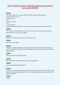 BIO 111 Final Exam Review Verified Exam Questions and Answers&NewLine;Latest update 2026&sol;2027