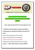 NYC City Assessor &lpar;Promotion&rpar; Examination 2026&colon; Practice Questions with Verified Answers & Detailed Rationales &vert; Civil Service Exam Prep