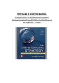 Test Bank & Solution Manual &ndash; Crafting & Executing Strategy&colon; The Quest for &NewLine;Competitive Advantage&comma; Concepts and Cases&comma; 23rd Edition by Arthur &NewLine;Thompson &ndash; All Chapters 1 to 27 ISBN&colon; 9781260735178
