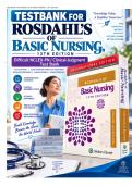 Rosdahl&rsquo;s Textbook of Basic Nursing 13th Edition Test Bank &vert; 3&comma;090 NCLEX-PN Clinical-Judgment MCQs &plus; Rationales &vert; All 103 Chapters &vert; Rupert & Wolfskeil &vert; NURS 1103 &vert; ISBN 9781975263812 &vert; 2026&ndash;2027