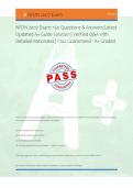 NFDN 2007 Exam&colon; 150 Questions & Answers&colon;Latest &NewLine;Updated A&plus; Guide Solution &vert; Verified Q&A with &NewLine;Detailed Rationales &vert; Pass Guaranteed - A&plus; Graded &NewLine; &NewLine; &NewLine; &NewLine; &NewLine; &NewLine; &NewLine; &NewLine; &NewLine; 