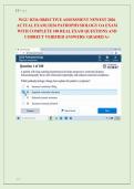 WGU D236 OBJECTIVE ASSESSMENT NEWEST 2026 &NewLine;ACTUAL EXAM&vert; D236 PATHOPHYSIOLOGY OA EXAM &NewLine;WITH COMPLETE 100 REAL EXAM QUESTIONS AND &NewLine;CORRECT VERIFIED ANSWERS&sol; ALREADY GRADED A&plus; 