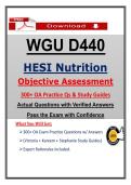 WGU D440 Nutrition OA Exam Study Guides &lpar;2026&rpar; &vert; Victoria&comma; Kareem & Stephanie Guide &vert; Guarantee Pass
