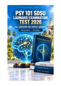 PSY 101 SDSU Laumakis 2026&sol;2027 Practice Test Bank &vert; San Diego State University Introductory Psychology &vert; 200 MCQs &plus; Detailed Rationales&comma; Key Concepts & Exam Strategies &vert; All 10 Core Topics