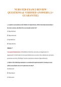 NURS 5220 EXAM 2 REVIEW&NewLine;QUESTIONS & VERIFIED ANSWERS &lpar;A&plus;&NewLine;GUARANTEE&rpar;