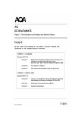AQA AS Level Economics 2026 Paper 1 insert